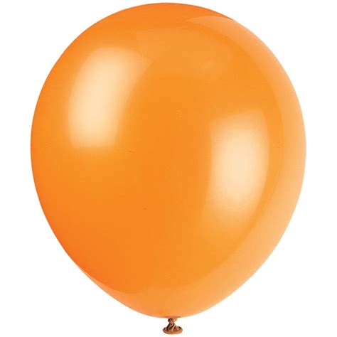 Latex Balloons, Orange, 12in, 10ct - Walmart.com