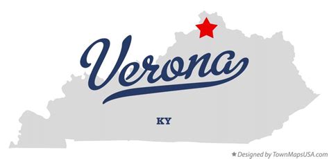 Map of Verona, KY, Kentucky