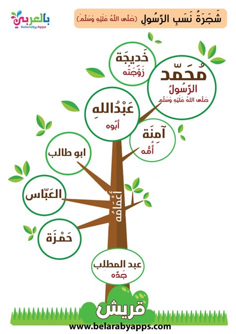 شجرة عائلة الرسول للاطفال :: السيرة النبوية للأطفال بالصور ⋆ بالعربي ...