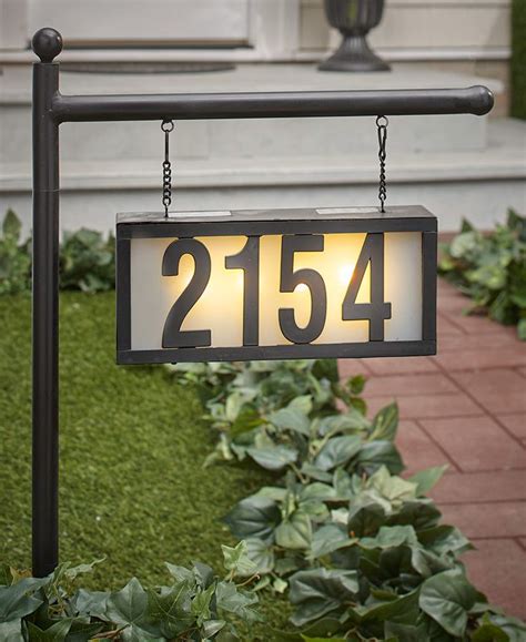 Solar House Number Display Stakes | Solar house numbers, House numbers ...