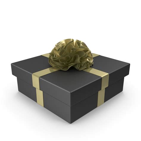 Black Gift Box with Gold Ribbon PNG Images & PSDs for Download ...