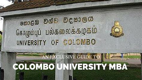 An Exclusive Guide to Colombo University MBA - Sri Lanka Course