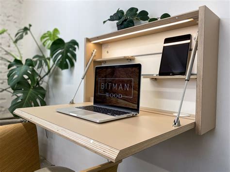 Original Desk Wall Mounted Folding Desk Space Saving Desk Office Desk ...