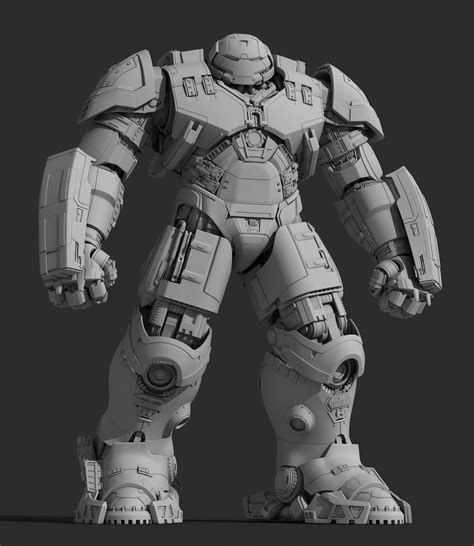 Hulkbuster - 3D Fan art | Iron man, Hulkbuster, Marvel concept art