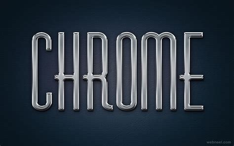 Chrome Metal Text Effect Photoshop Styles - Freedownload Photoshop Styles