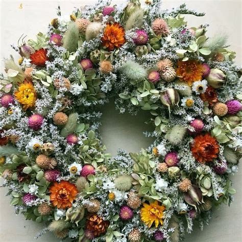 Dried Flower Wreath - Etsy