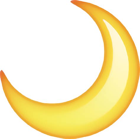 Download Crescent Moon Emoji | Wallpapers.com