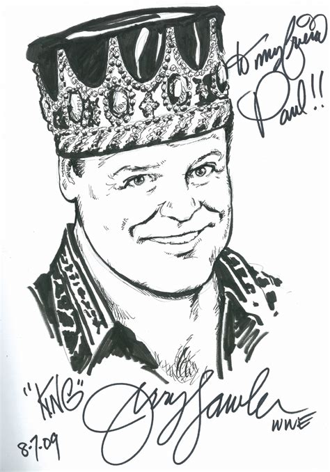 Jerry The King Lawler. Self-portrait., in Paul Greer's Convention Sketches and Doodles. Comic ...