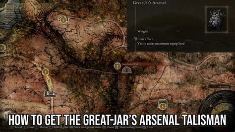 How To Get The Great-Jar's Arsenal Talisman In Elden Ring - YouTube