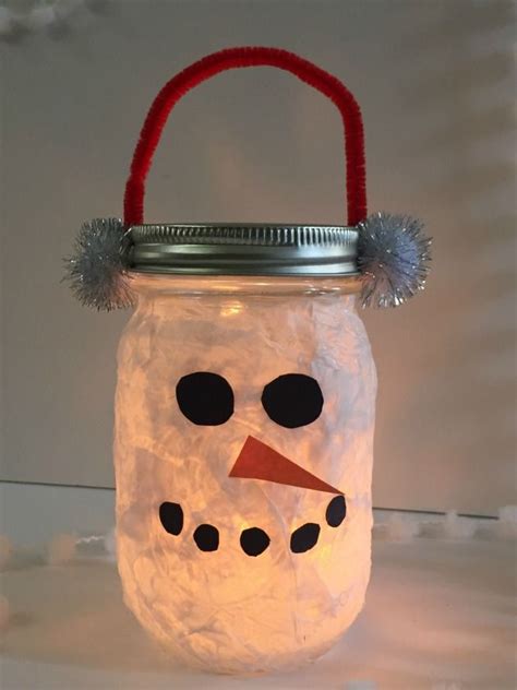 DIY Kids Lantern Snowman Craft | Snowman crafts, Christmas crafts for ...