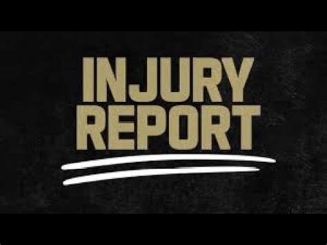 NFL Week 6 Injury Report - YouTube