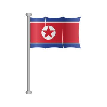 North Korea Flag Vector, North, Korea, North Korea PNG and Vector with ...