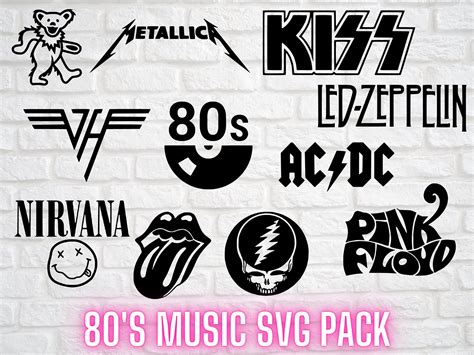 80s Rock Logos