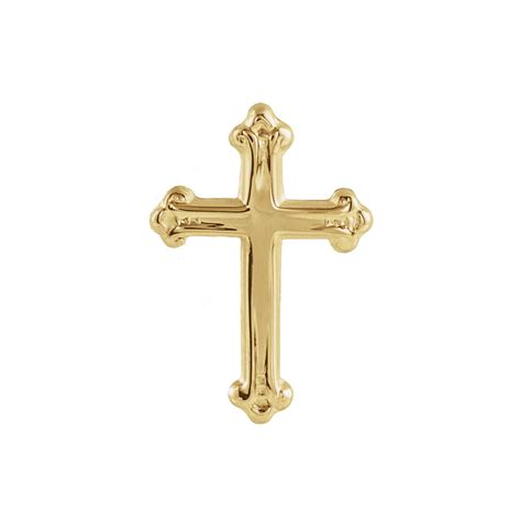 Diamond2Deal - 14K Yellow Gold Cross Lapel Pin for men fine jewelry giftss - Walmart.com ...