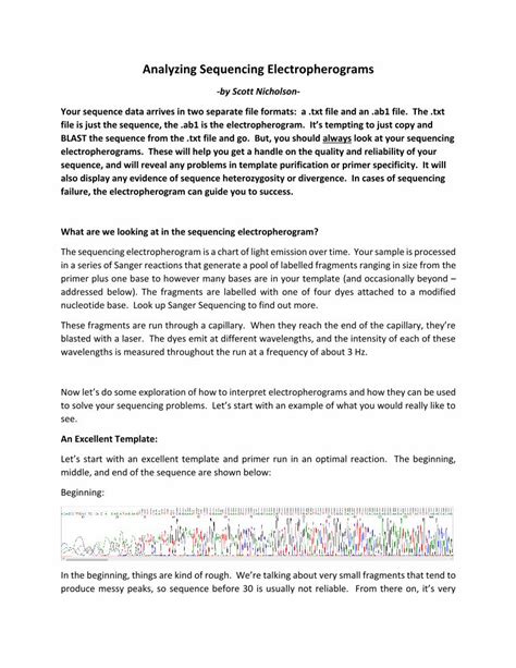 (PDF) Analyzing Sequencing Electropherogramsbiochemistry.okstate.edu/core-facilities-1/osu-dna ...