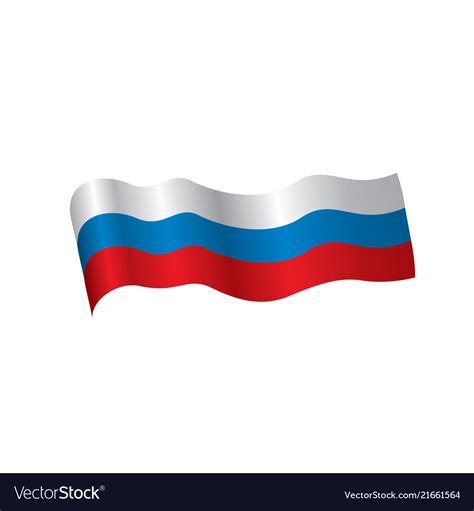 Russia flag Royalty Free Vector Image - VectorStock