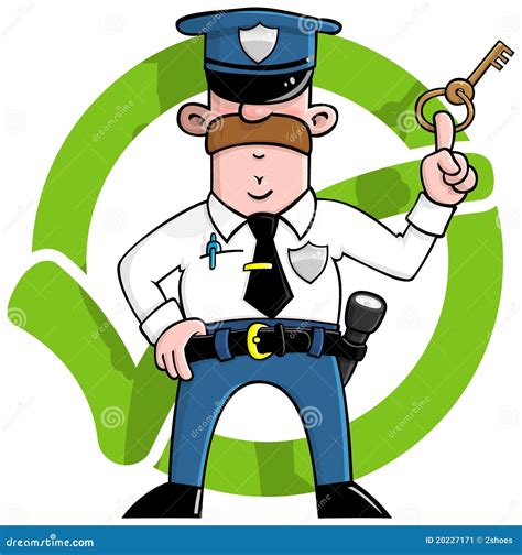 Cartoon Security Guard | CartoonDealer.com #20227171