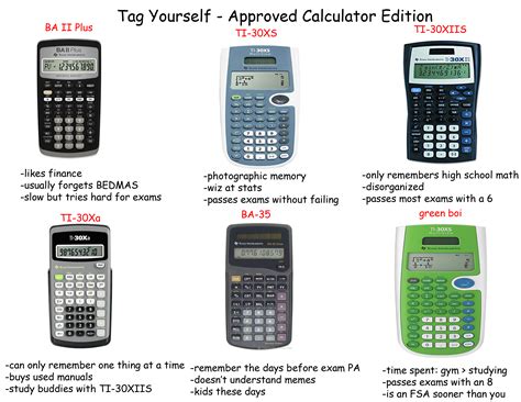 Tag Yourself - Approved Exam Calculator Edition : r/actuary