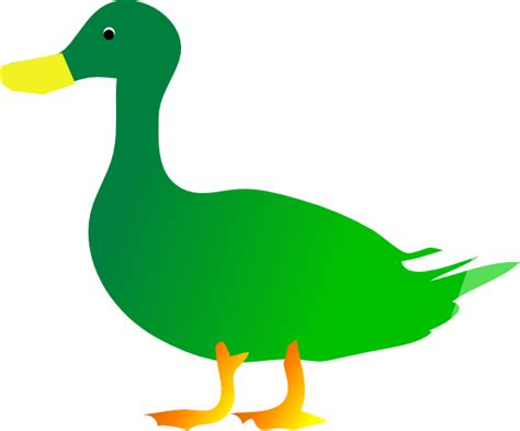 Green Duck Clip Art at Clker.com - vector clip art online, royalty free & public domain