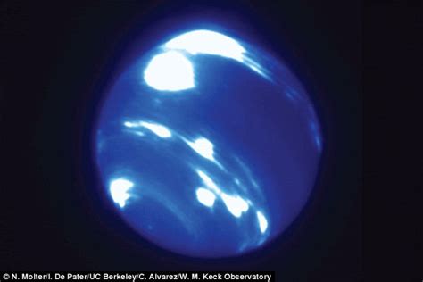 Giant storm the size of Earth spotted on Neptune | Daily Mail Online