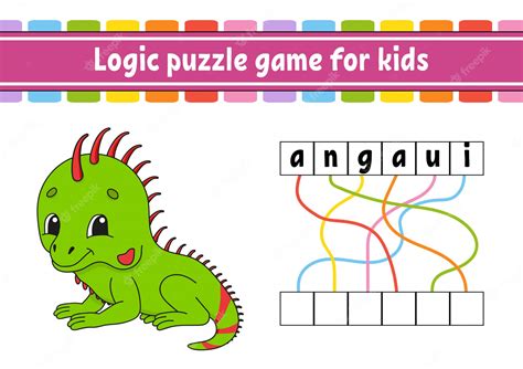 Premium Vector | Logic puzzle game.