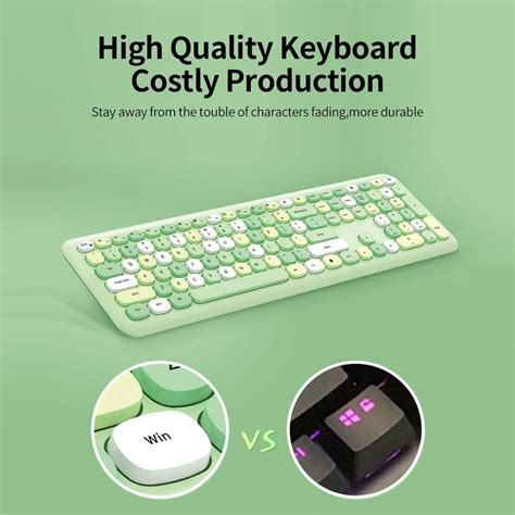 1838) MOFii Wireless Keyboard and Mouse Combo, 2.4G Slim Full-Sized ...