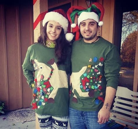 10+ Of The Best Couples Ugly Christmas Sweaters - Oh My Creative