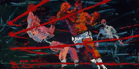 Boxing Match, Buster Mathis, 1966, by LeRoy Neiman : r/ImaginarySports