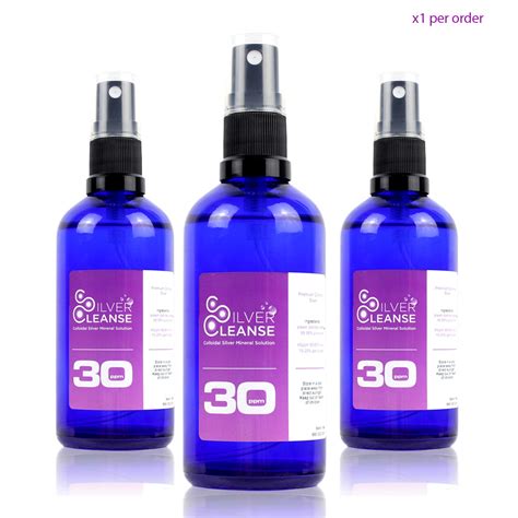 100ml Colloidal Silver Spray (30ppm) – SilverCleanse Colloidal Silver Mineral Solution | Buy ...