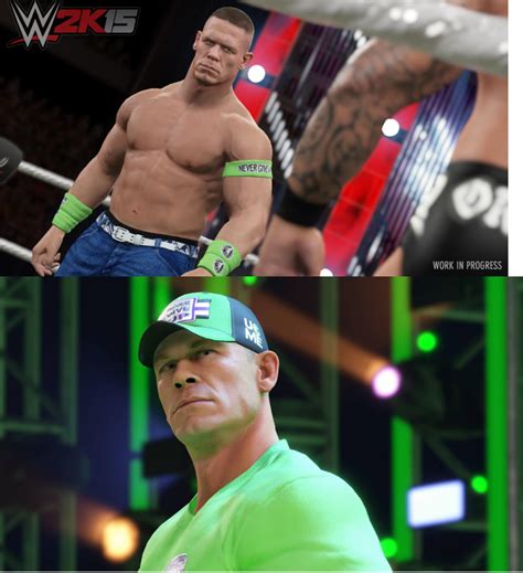 John Cena in WWE 2K15 vs WWE 2K22 : r/WWEGames