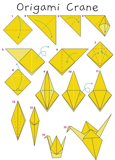 Crane origami diagram - Ygraph