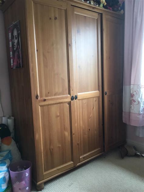 Ikea Pine Wardrobes : Ikea leksvik antique solid pine Buy, sale and trade ads : Armoires ...