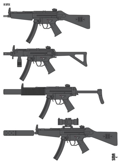 HK MP5 and Variants by MunkenDronkey on DeviantArt