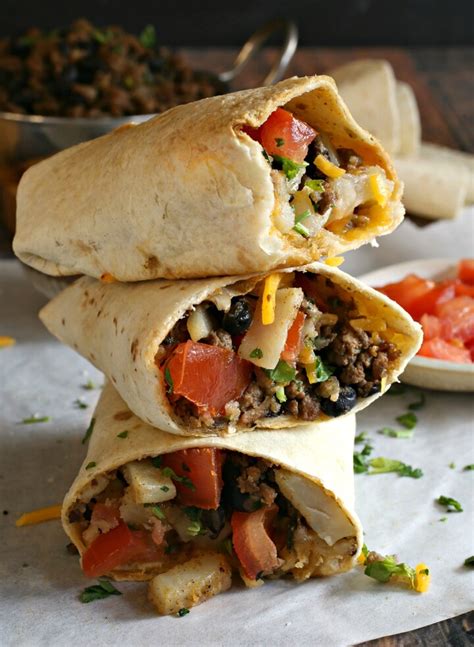 Tex-Mex Idaho® Potato and Beef Burritos | Idaho Potato Commission