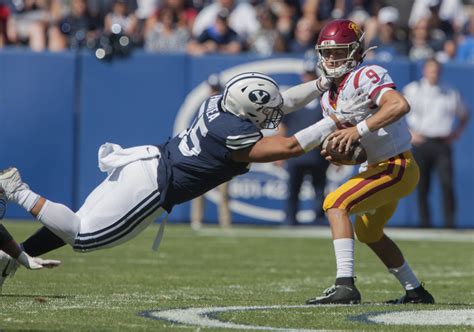 Kedon Slovis' third INT seals BYU upset over No. 24 USC