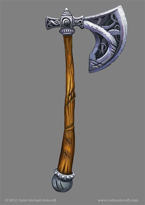 ArtStation - Bearded Fantasy Battle axe