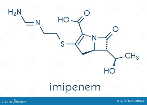 Imipenem Molecular Structure Isolated On White Royalty-Free ...