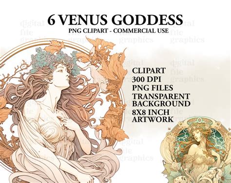 Venus Goddess Clipart Venus Png Goddess Art Venus Symbol - Etsy