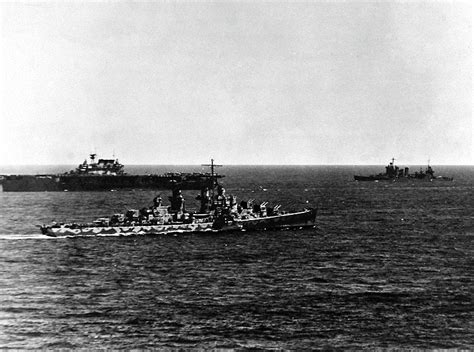 USS Atlanta CL-51 at the front. You can also see the USS Hornet CV-8 ...