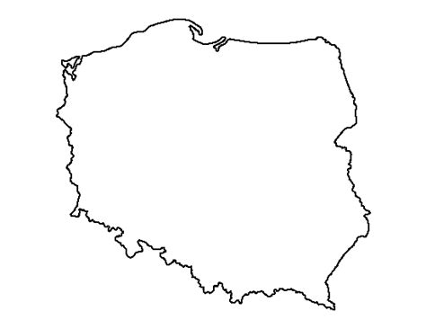 Printable Poland Template | Poland tattoo, Poland map, Poland