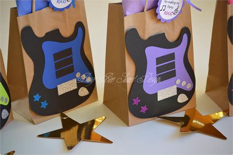 Guitar Favor Bags / Rock and Roll Favor Bags / Rock Party / - Etsy