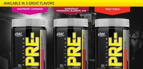 Supplement Review: Optimum Nutrition Platinum Pre-Workout - hungry and fit