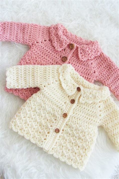 Free Crochet Pattern for Baby Cardigan- Crochet Dreamz