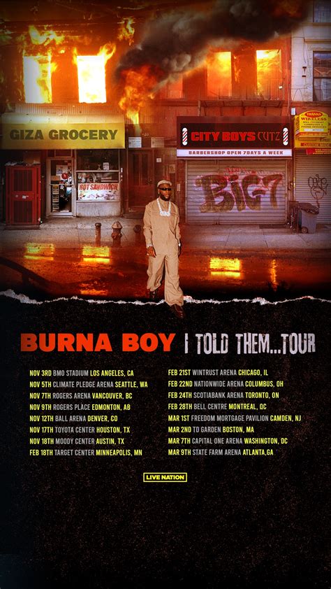 Burna Boy | Official Website | Tour