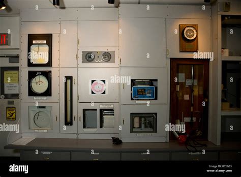 Weather instruments inside the Mount Washington Observatory, a weather ...