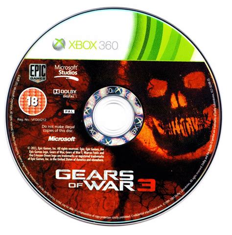 Gears of War 3 (2011) Xbox 360 box cover art - MobyGames