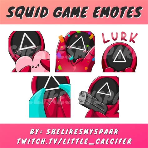 Squid Game Emotes for Twitch Emotes for Discord Emotes for | Etsy New ...