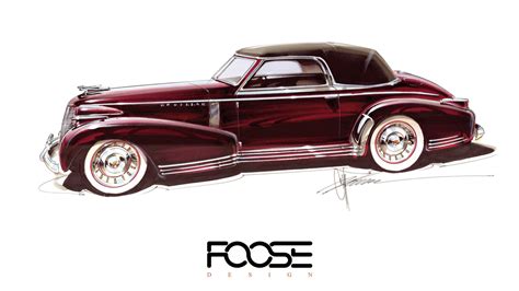 Chip Foose is bringing life to a Cadillac sketch from 1935