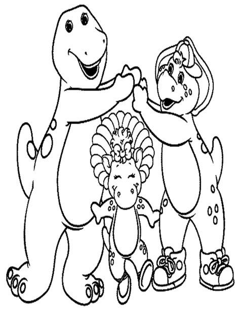 Free Printable Barney Coloring Pages For Kids