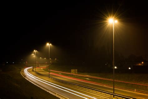 Free stock photo of car lights, dark, highway